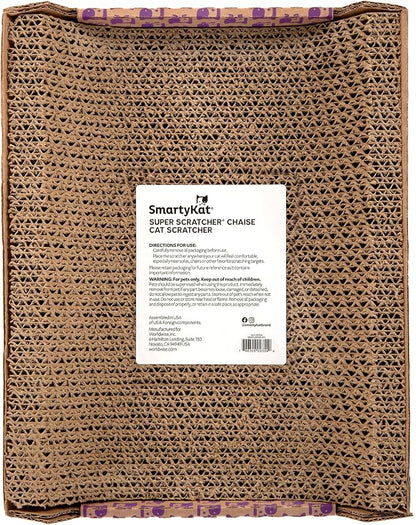 SmartyKat Super Scratcher Chaise Corrugated Cat Scratcher, Catnip Infusion - Image 4
