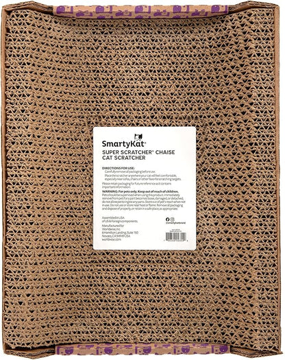SmartyKat Super Scratcher Chaise Corrugated Cat Scratcher, Catnip Infusion - Image 4
