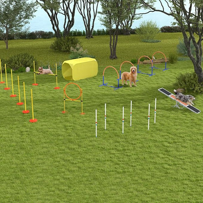 PawHut Wooden Dog Agility Seesaw - Image 9