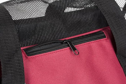 Pawer Soft-Sided Pet Carrier for Cat and Small Dog, Burgundy Color, Medium Size - Image 7