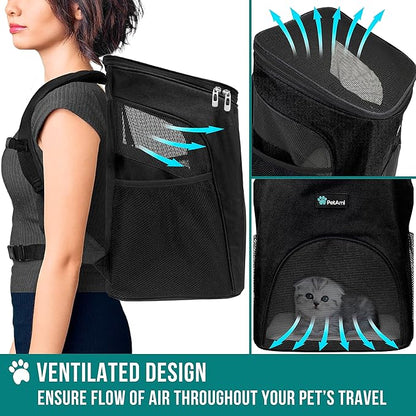 PetAmi Small Dogs and Cat Backpack Carrier, Airline Approved Pet Backpack - Image 5