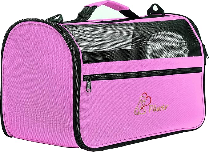 Pawer 18” x 10” x 10”Soft-Sided Foldable Airline Approved Pet Carrier - Image 5