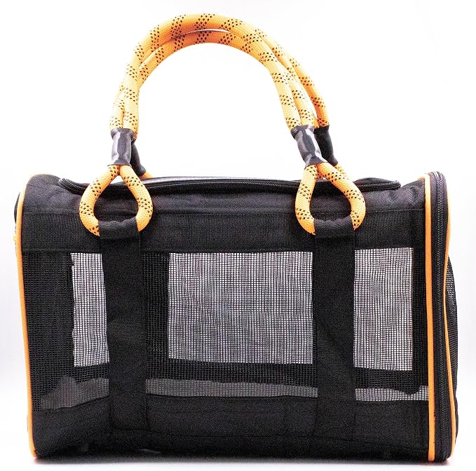Buddy's Best Airline Approved Pet Carrier – Black & Orange Heavy Duty, Fits - Image 4