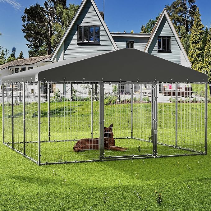 Dog Kennel Outdoor, Large Dog Fence - Image 9