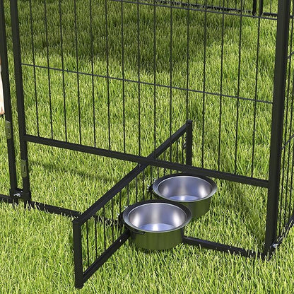PawHut Outside Dog Kennel, Garden Playpen Fence Crate Enclosure Cage Rotating - Image 9