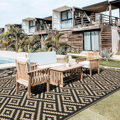 GENIMO Outdoor Rug for Patio Clearance, Reversible Plastic Straw Rugs for RV - Image 7