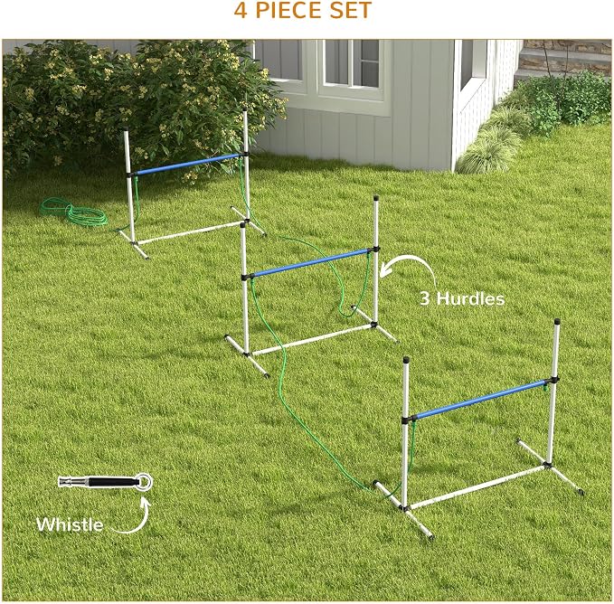 PawHut 4 Piece Dog Agility Training Equipment Set - Image 5