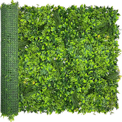 Artificial Plant Wall Roll: 40X120 in UV-Anti Ivy Privacy Fence Screen Faux by ODTORYHOME