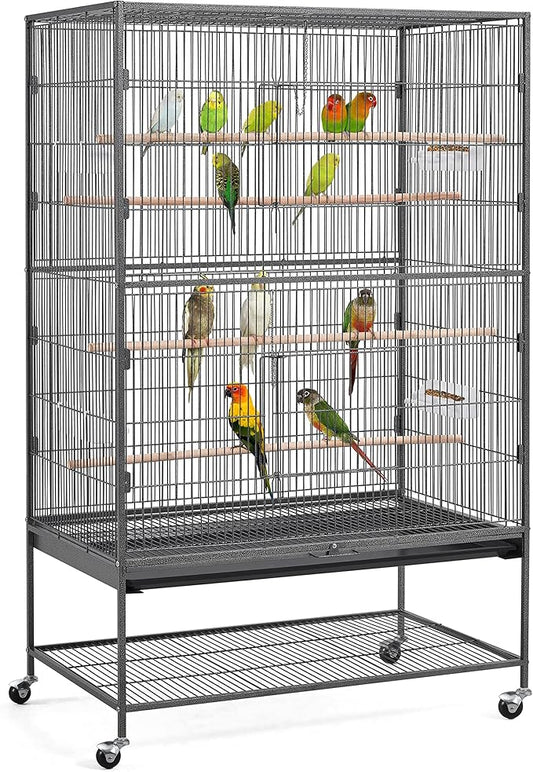 Yaheetech 60.5inch Extra Large Bird Cage Metal Parrot Cage Flight Cage by Yaheetech