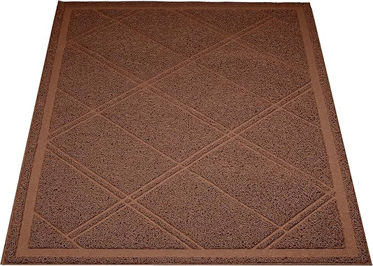 Amazon Basics Less-Mess Cat Litter Box Mat by AmazonBasics