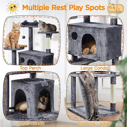 Yaheetech XL Cat Tree, 80in Multi-Level Tower - Image 5