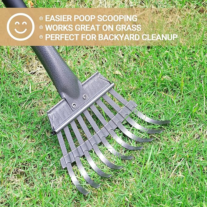 Heeyoo Dog Pooper Scooper, Dog Poop Tray and Rake Set, Pet Waste Removal Scoop - Image 7
