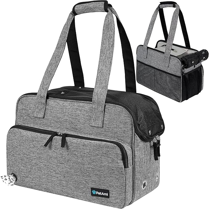 PetAmi Small Dog Purse Carrier, Soft-Sided Pet Carrier Bag by PetAmi