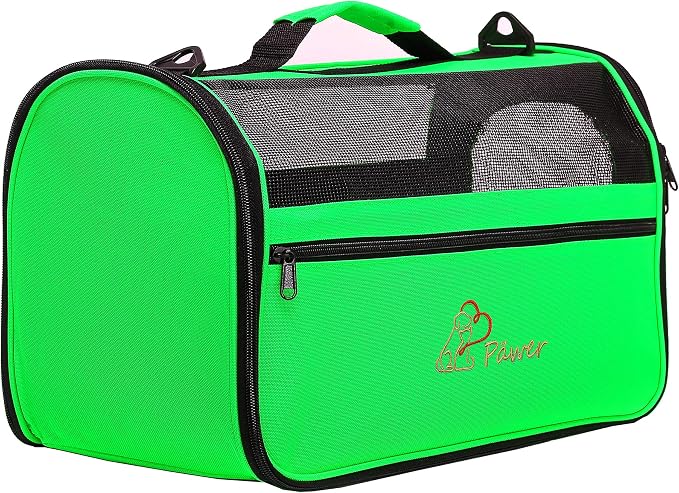 Pawer 18” x 10” x 10”Soft-Sided Foldable Airline Approved Pet Carrier - Image 5
