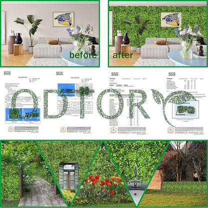 Artificial Plant Wall Roll: 40X120 in UV-Anti Ivy Privacy Fence Screen Faux - Image 6