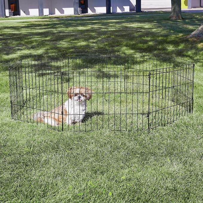 MidWest Homes for Pets Folding Metal Puppy / Dog Exercise Pen, Indoor/Outdoor - Image 2