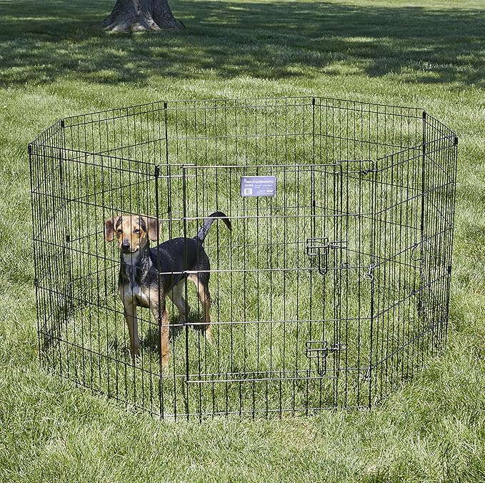 MidWest Homes for Pets Folding Metal Dog Exercise Pen, Indoor/Outdoor Playpen - Image 2