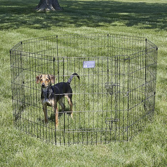MidWest Homes for Pets Folding Metal Dog Exercise Pen, Indoor/Outdoor Playpen - Image 2