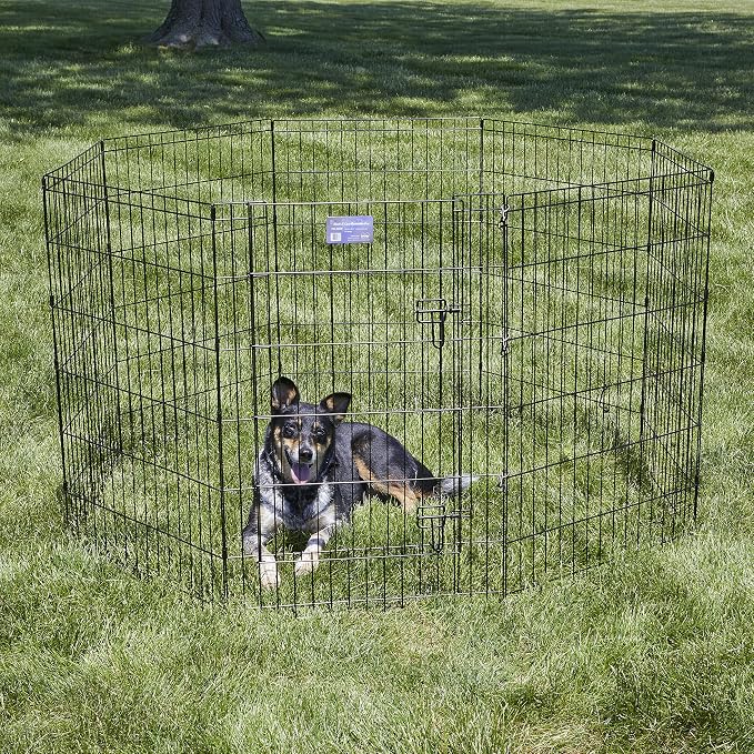 MidWest Homes for Pets Folding Metal Dog Exercise Pen, Indoor/Outdoor Playpen - Image 2