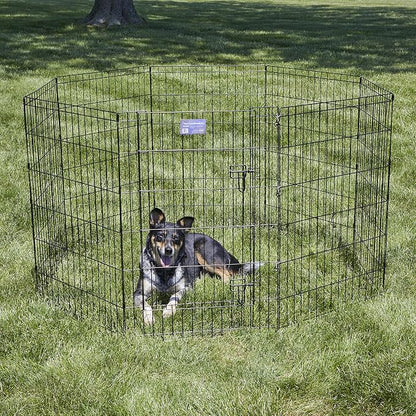 MidWest Homes for Pets Folding Metal Dog Exercise Pen, Indoor/Outdoor Playpen - Image 2
