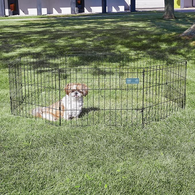 MidWest Homes for Pets Folding Metal Puppy / Dog Exercise Pen, Indoor/Outdoor - Image 2