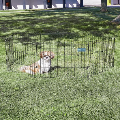 MidWest Homes for Pets Folding Metal Puppy / Dog Exercise Pen, Indoor/Outdoor - Image 2