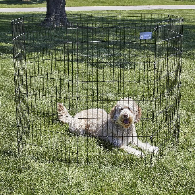 MidWest Homes for Pets Folding Metal Dog Exercise Pen, Indoor/Outdoor Playpen - Image 2