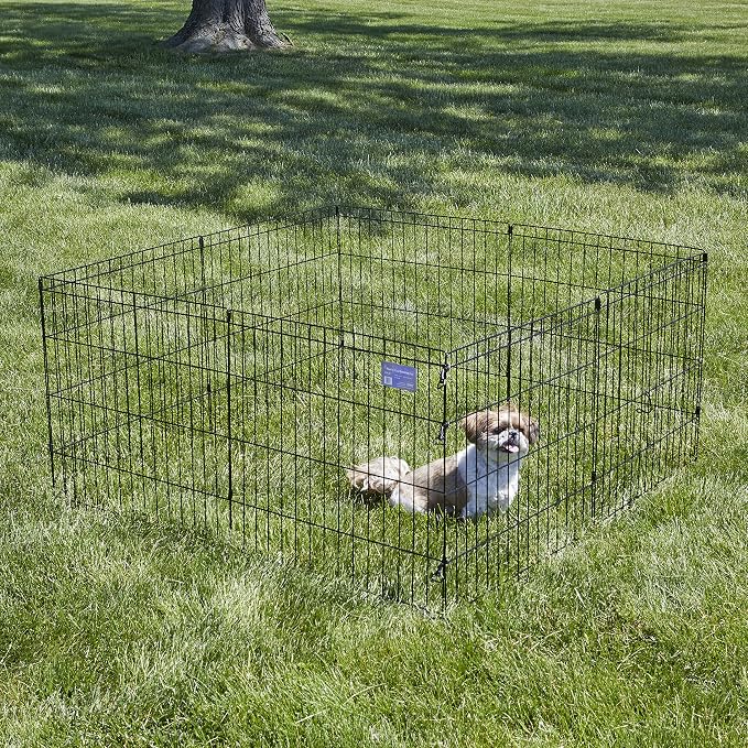MidWest Homes for Pets Folding Metal Puppy / Dog Exercise Pen, Indoor/Outdoor - Image 2