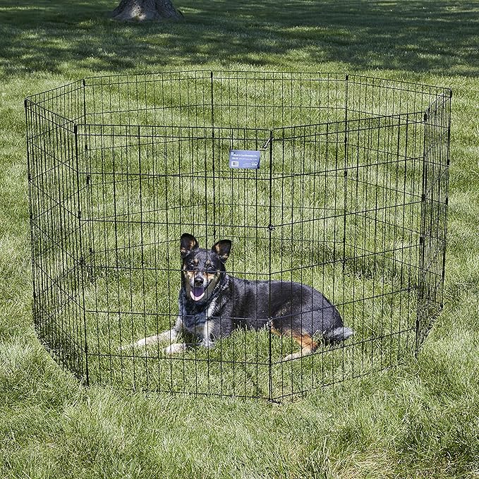 MidWest Homes for Pets Folding Metal Dog Exercise Pen, Indoor/Outdoor Playpen - Image 2